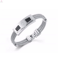 Pulsera de brazalete de alambre de acero inoxidable de alta calidad